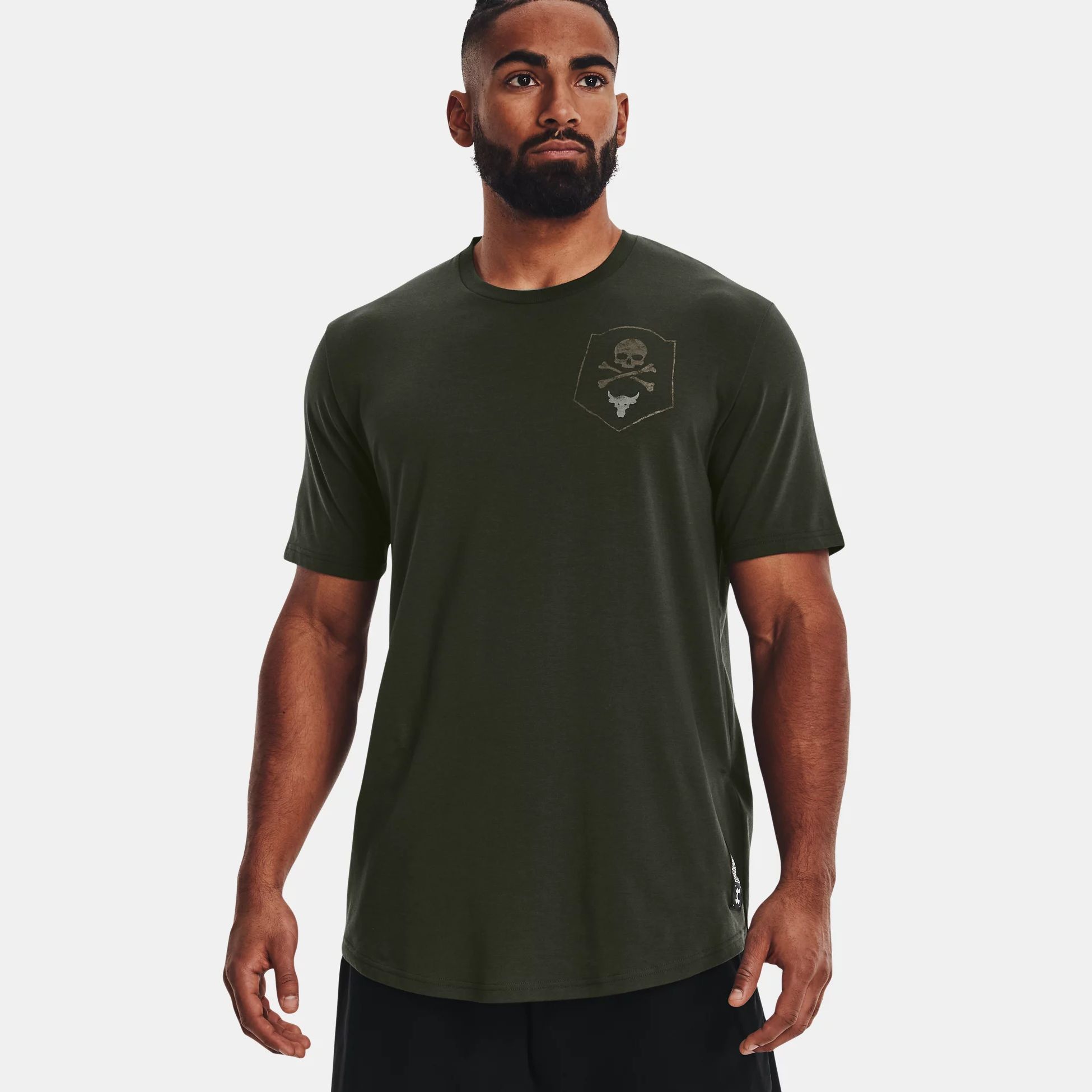 T-Shirts & Polo -  under armour Project Rock 100 Percent Short Sleeve